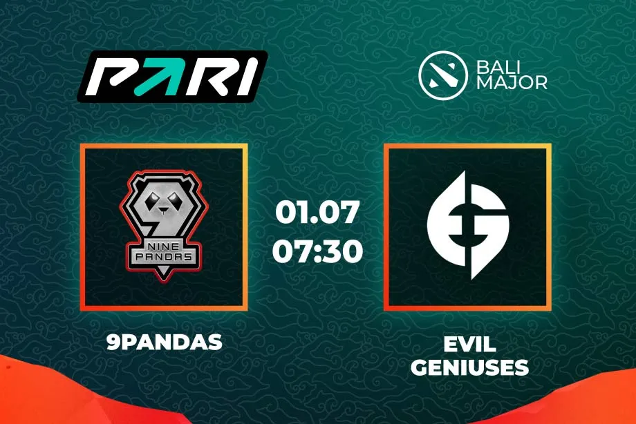 PARI: 9 Pandas и EG разделят очки в матче на The Bali Major 2023