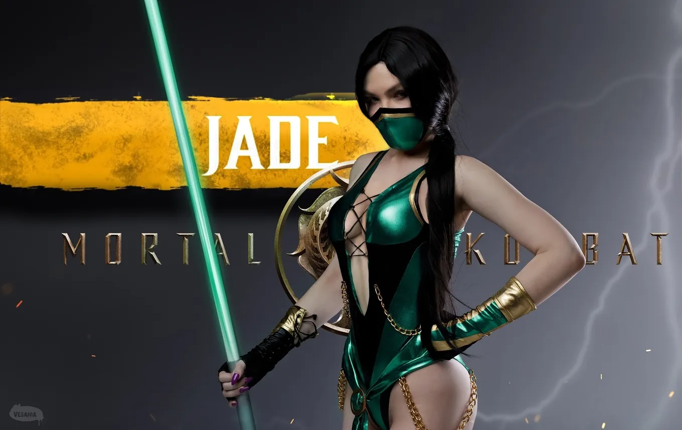 Джейд как с обложки — косплей на персонажа Mortal Kombat