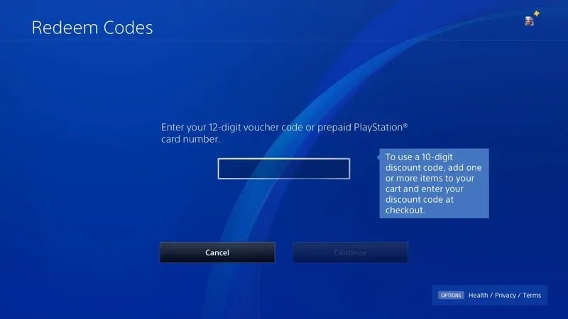 Пополните баланс, аннулировав код на сайте Playtstation или в PS Store на консоли