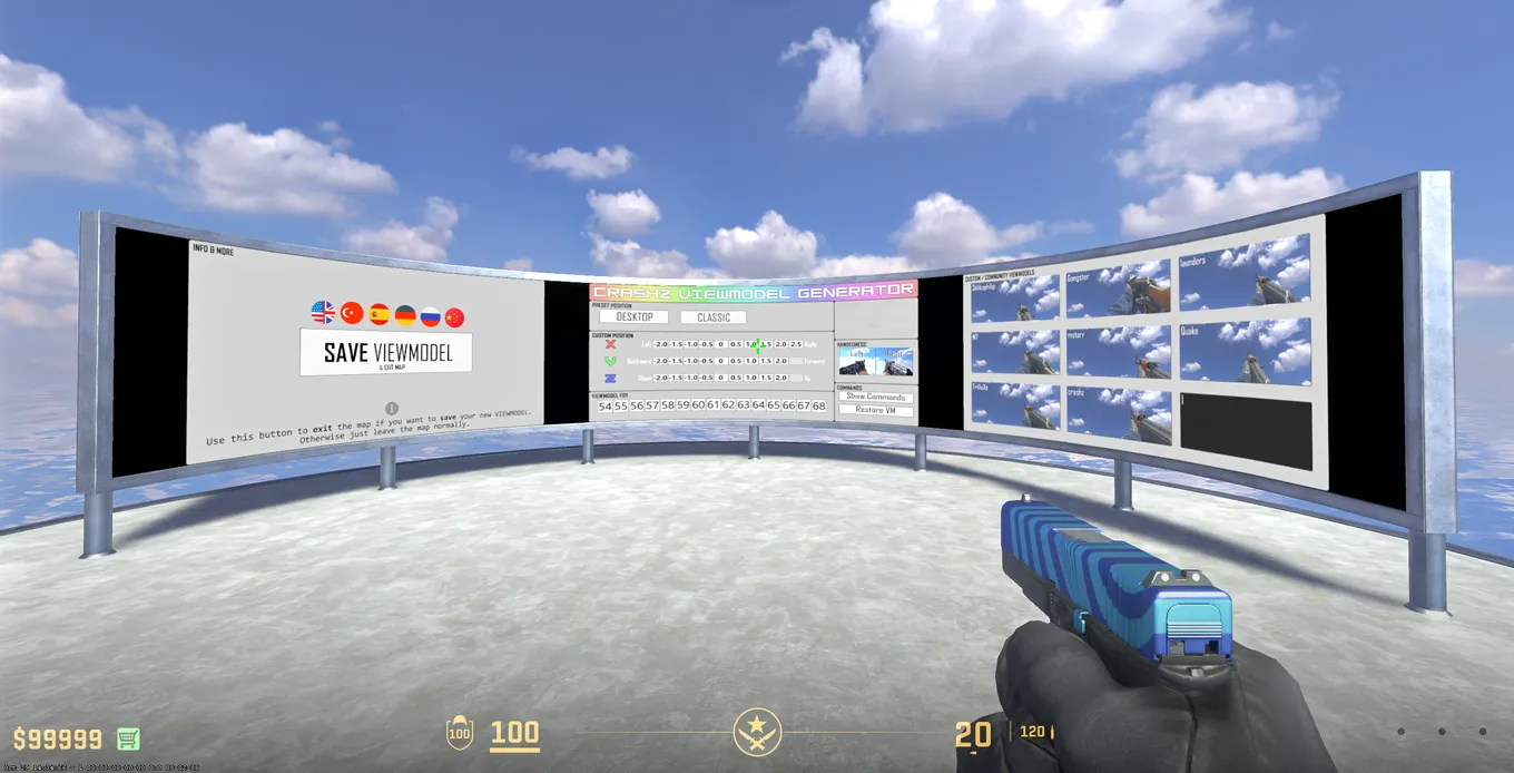 Карта crashz' Viewmodel Generator CS2