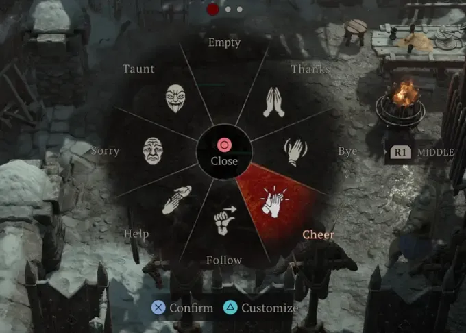 Колесо эмоций в Diablo 4