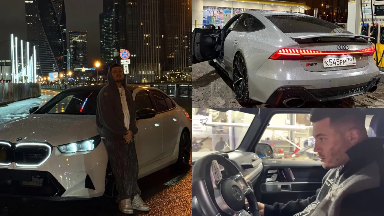 В конце 2024 года он Абдуллаев приобрёл Audi RS7 за 14 миллионов рублей, которую позже сжёг за деньги. Вскоре ему дарили Mercedes-AMG G 63, а осенью 2025-го Абдуллаев купил BMW M5 G90 (примерно за 18 миллионов рублей), а также арендовал новую квартиру в Москве