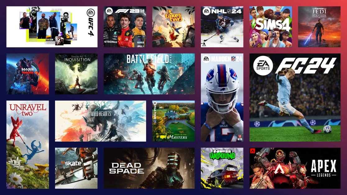 Игры студи Electronic Arts (источник: EA)