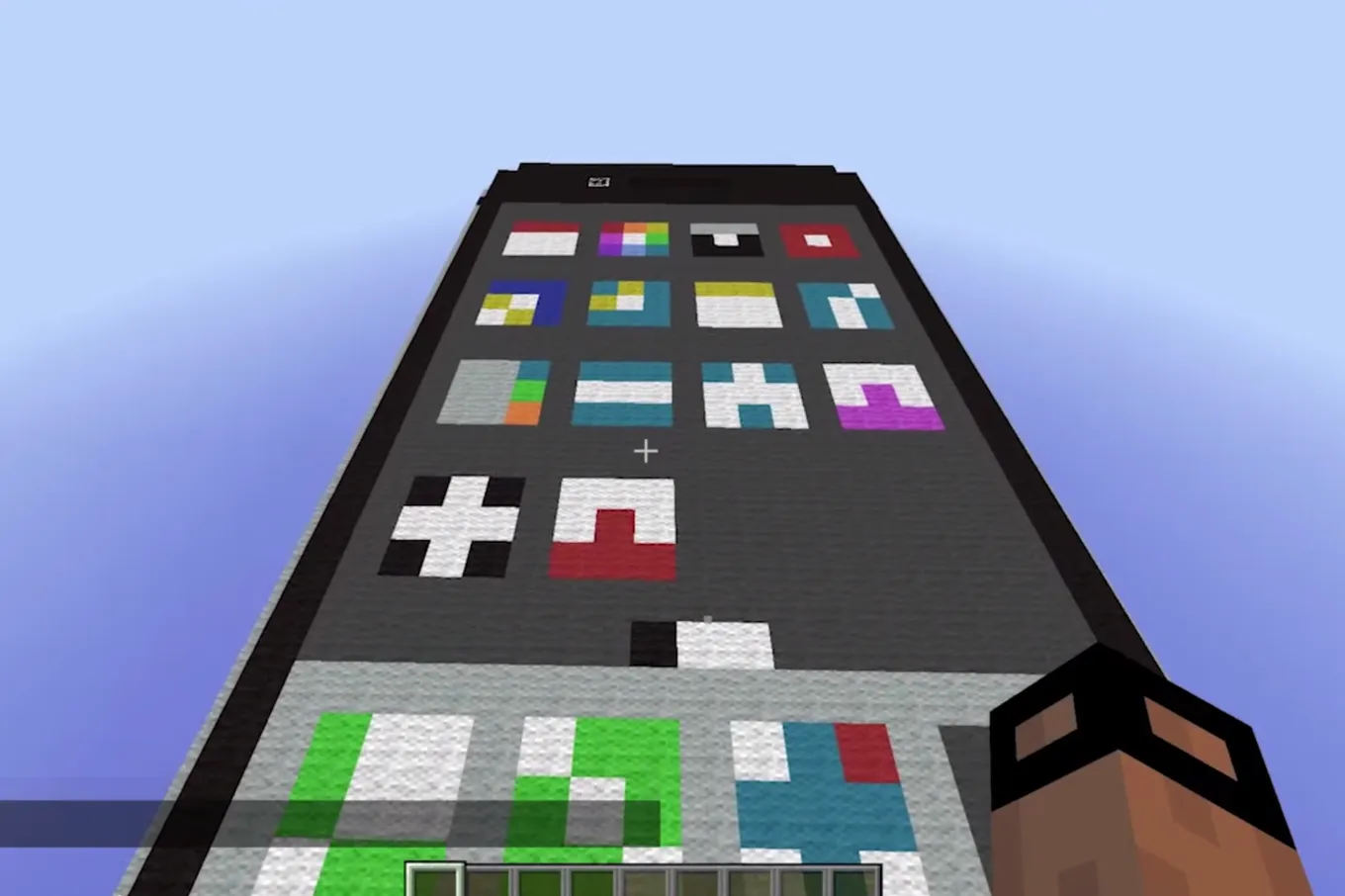 Смартфон в Minecraft