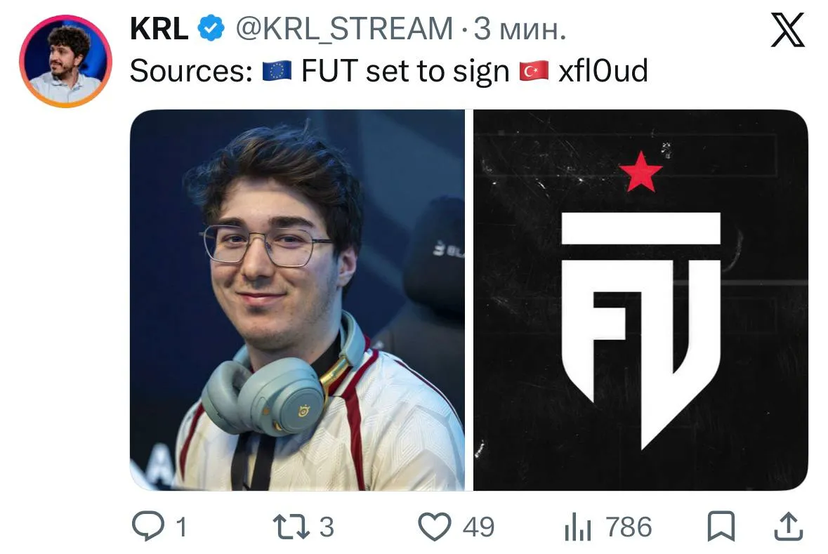 Слух: FUT Esports готовит подписание xfl0ud из HEROIC