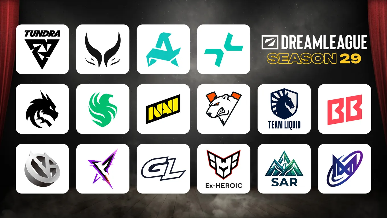 Большинство участвующих команд DreamLeague Season 29 представляют европейский регион