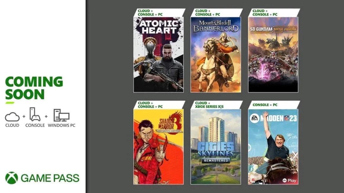 Февральская подборка Game Pass