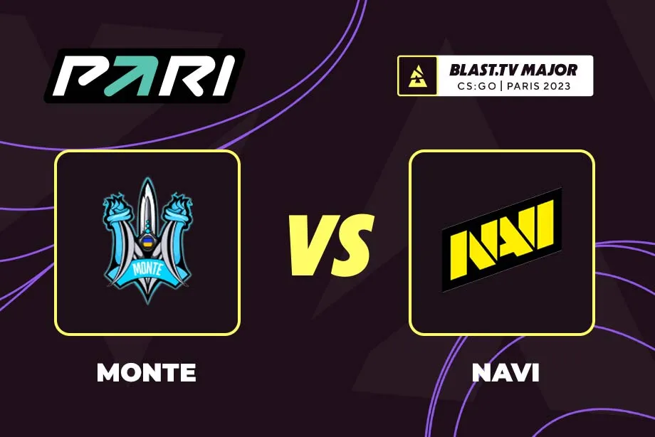 PARI: NaVi обыграет Monte и пройдёт в плей-офф BLAST.tv Paris Major 2023