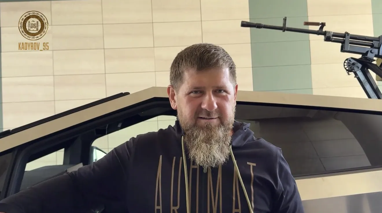 Рамзан Кадыров в кибертраке Tesla