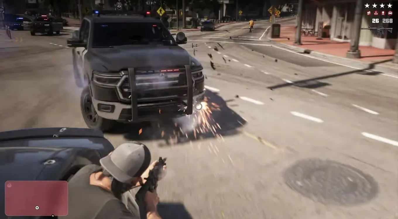 Момент со звёздами в Grand Theft Auto VI