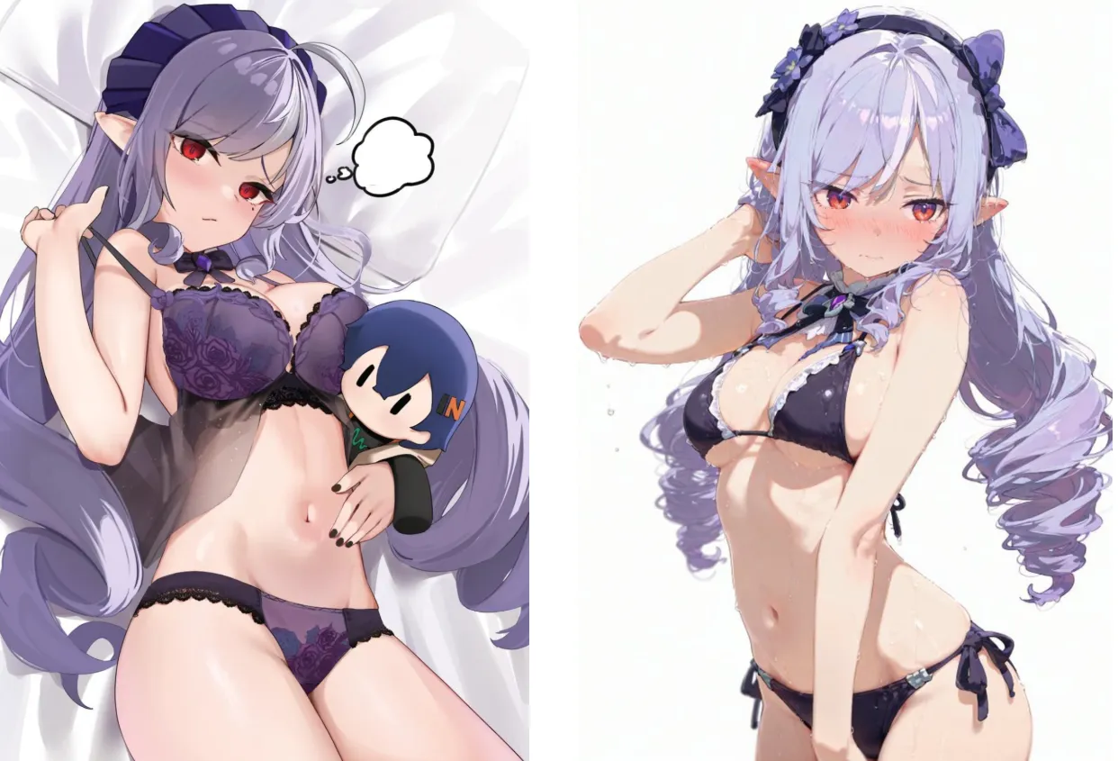 Вивиан в фиолетовом нижнем белье (Автор: Skai_kun; Автор: YOMU692634)
