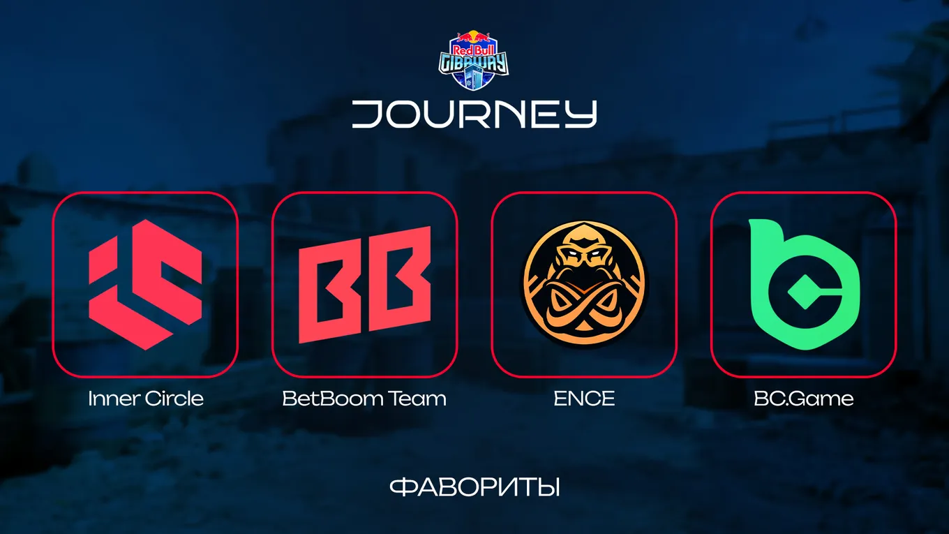 Согласно таблице VRS и мнению редакции, главными фаворитами Red Bull JOURNEY 2025 являются 4 команды