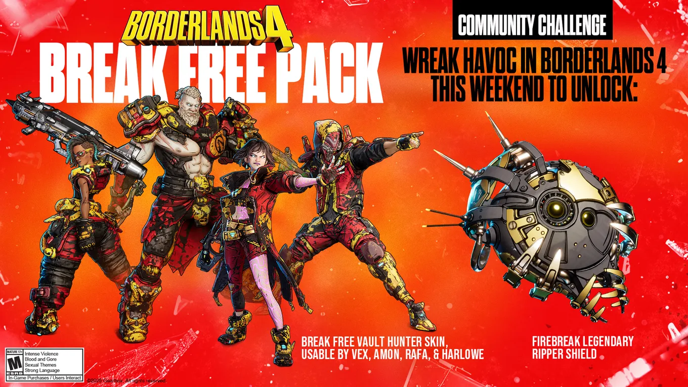 Скины Break Free в Borderlands 4