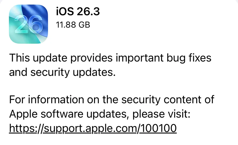 интерфейс обновления iOS на экране iPhone