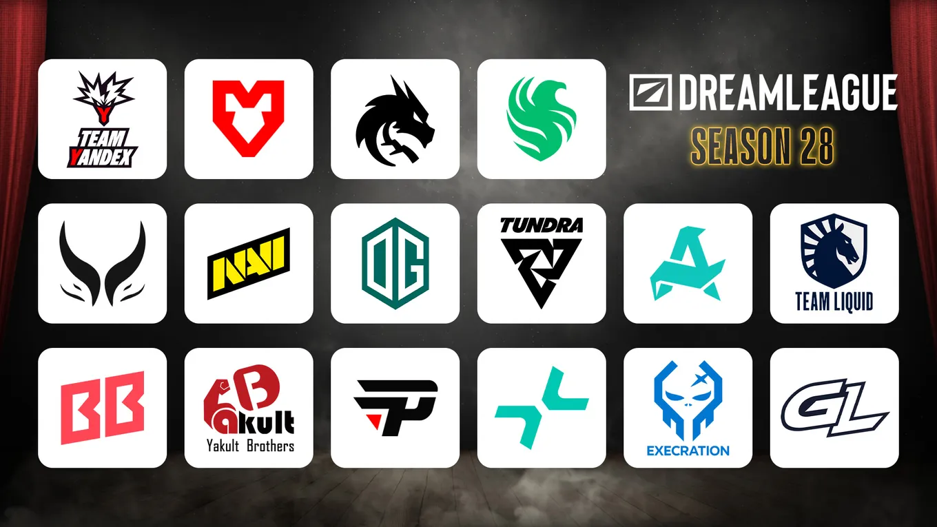 В DreamLeague Season 28 примут участие 16 команд со всего мира