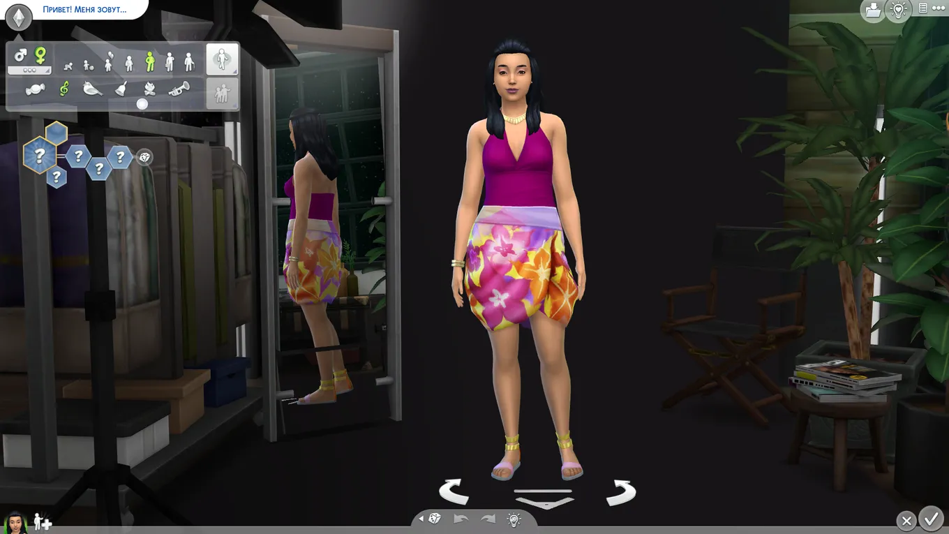 Замена CAS в Sims 4 (фон в CAS от vyxated)
