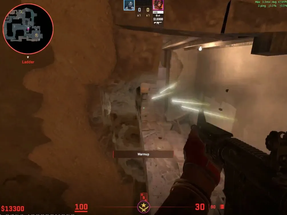 Срабатывание бага на карте Mirage