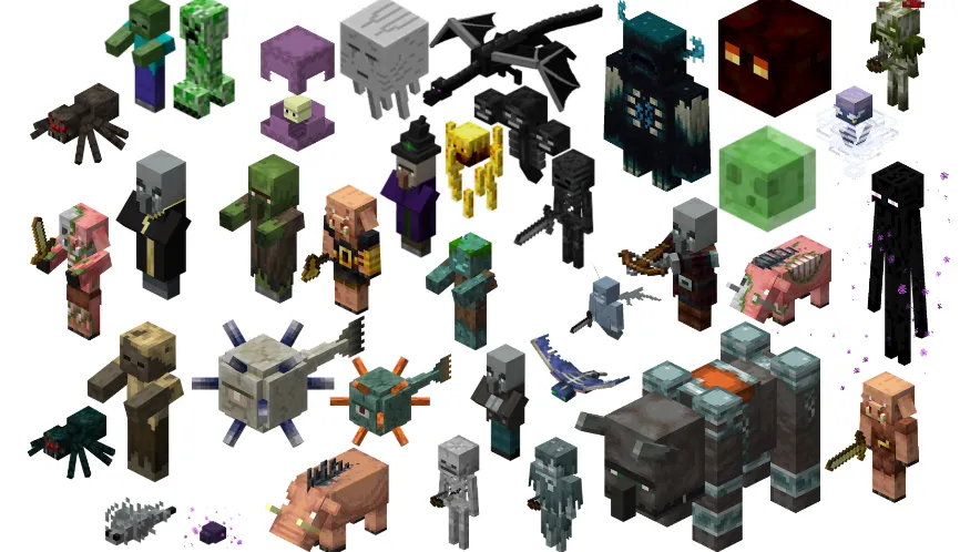 Монстры в Minecraft