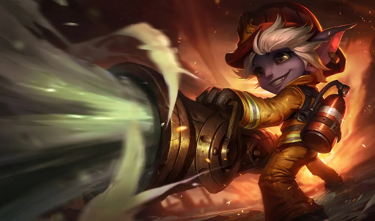 Скин Пожарного Тристаны в LoL