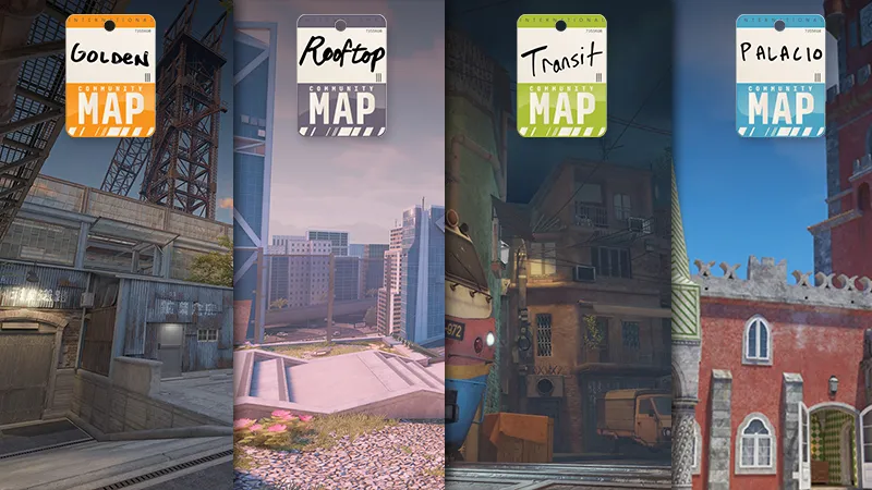 В CS2 добавлены новые карты: Palacio, Golden, Rooftop и Transit