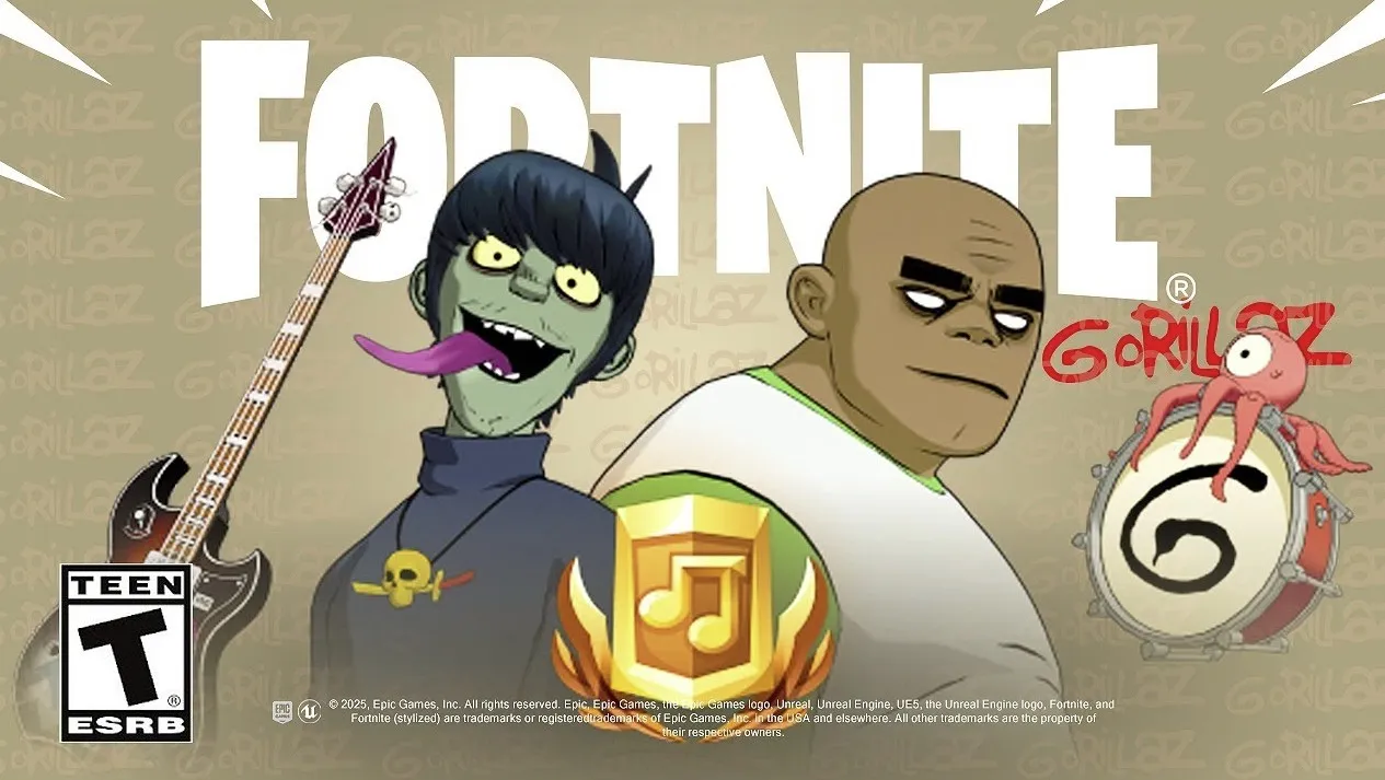 Коллаборация Fortnite и Gorillaz