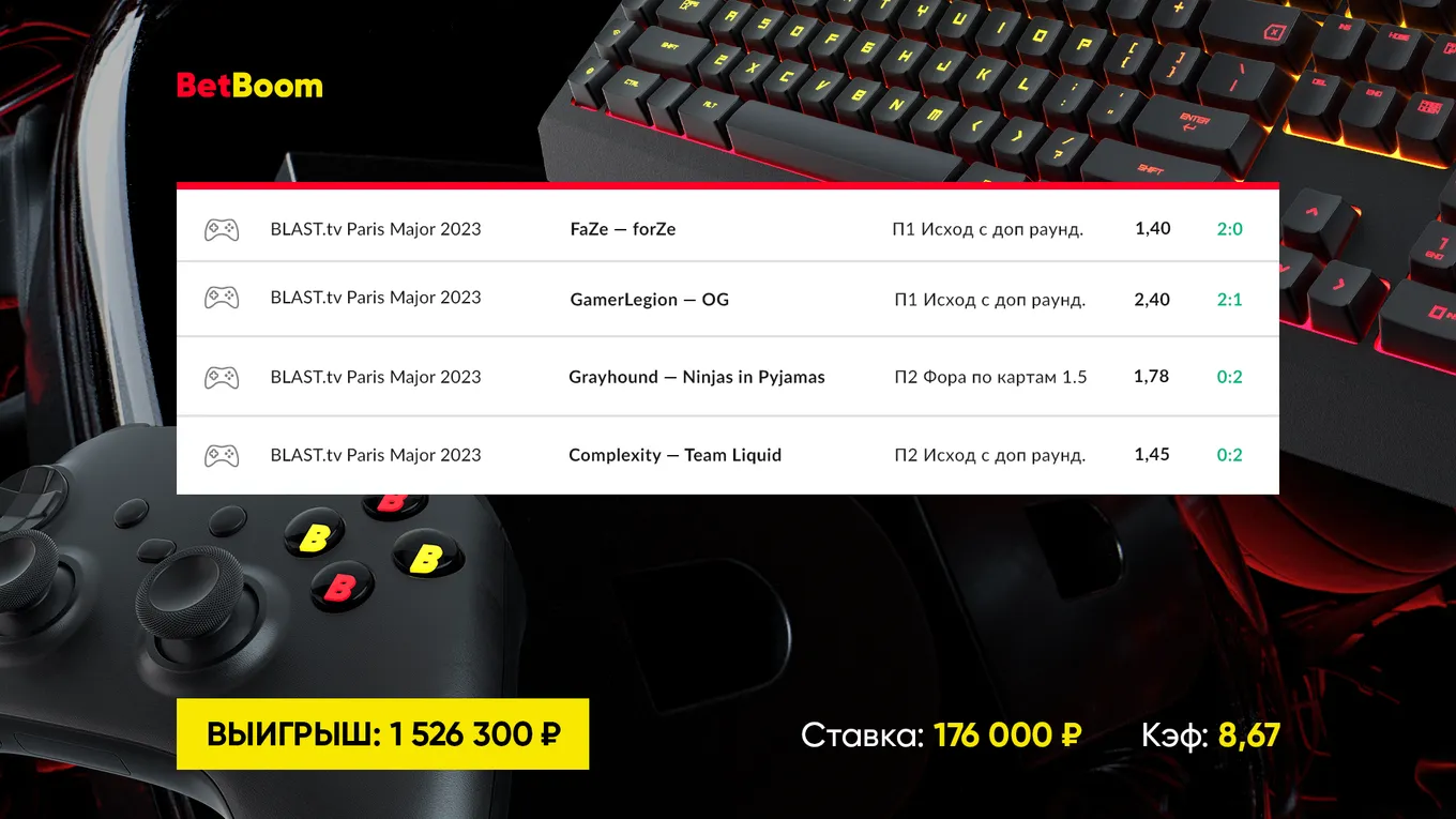 Второй экспресс клиента BetBoom