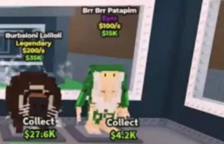 Так выглядит Бр Бр Патапим в «Укради Брейнрот», популярной игре в Roblox