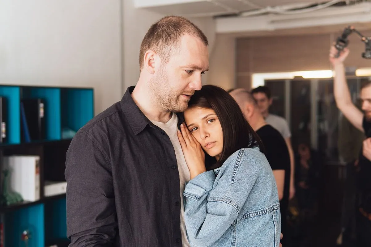 Кадр со съемок сериала «Бывшие»