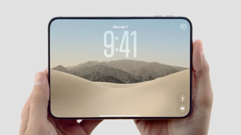 Внутренний экран iPhone Duo на сцене