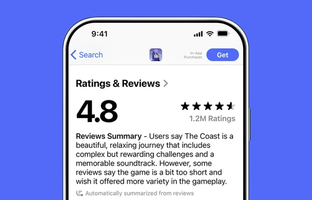 Сводка отзывов App Store 