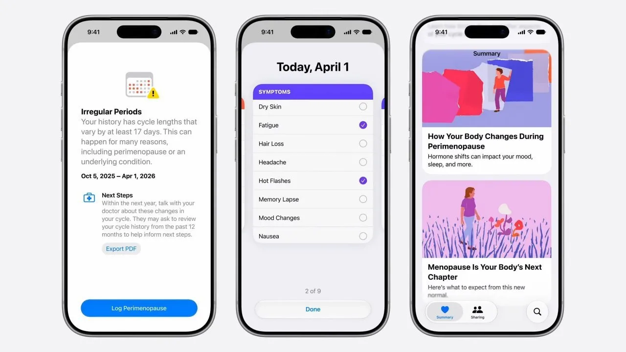 С новой IOS 27 Apple расширила возможности отслеживания менструального цикла в базовом приложении «Здоровье»