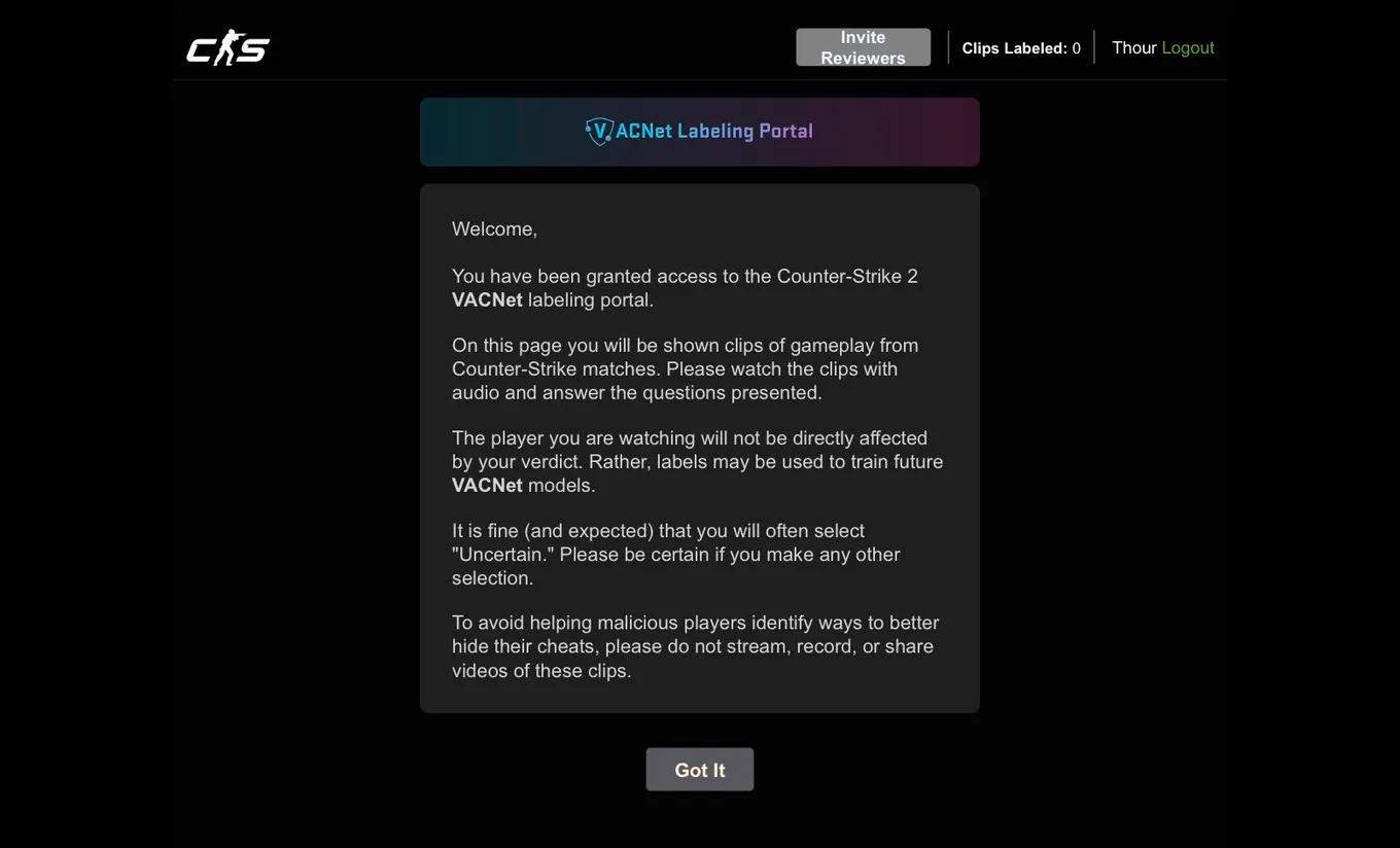 Thour раскритиковал систему приглашений в новый VACNet