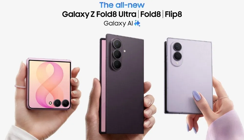 Samsung расширила линейку складных устройств моделями Galaxy Z Fold8 Ultra, Fold8 и Flip8