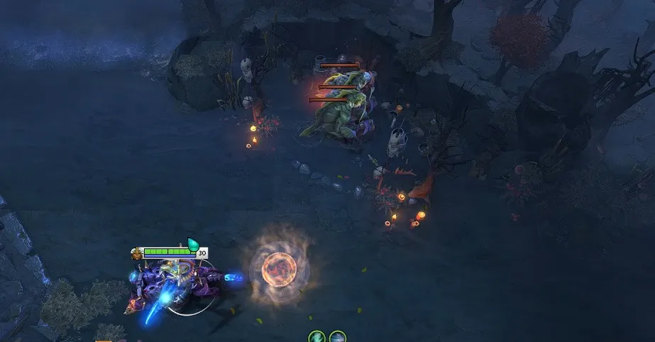 Не эволюционирующий лагерь существ в Dota 2
