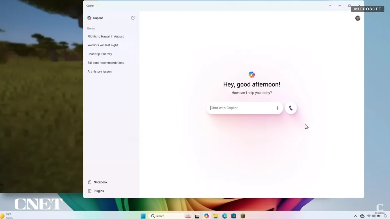 Использование Copilot в Windows