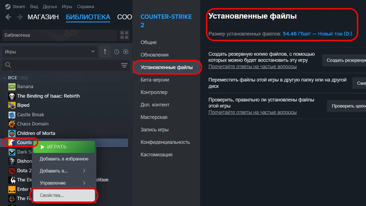 Сколько весит CS2 в Steam
