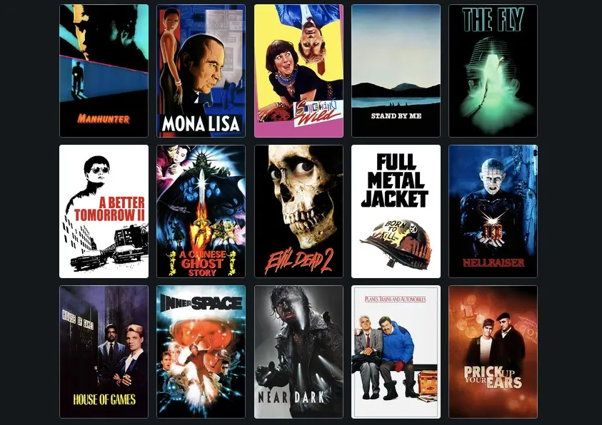 Как выглядят списки фильмов на Letterboxd
