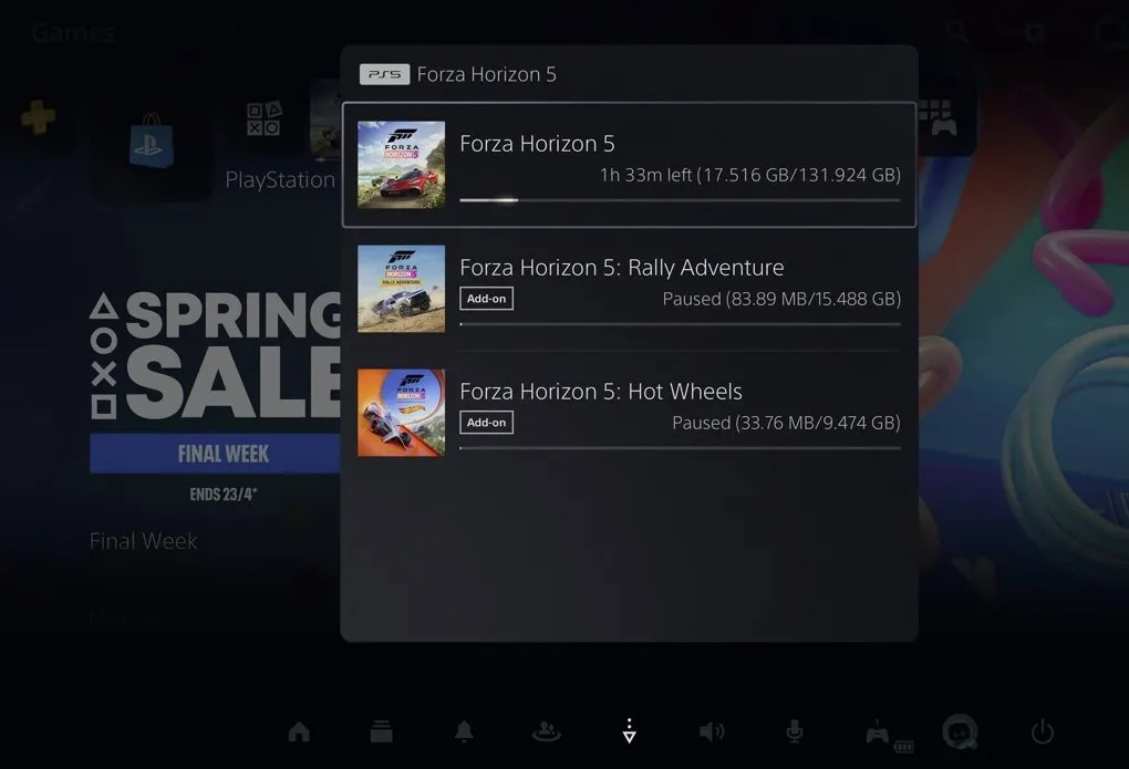 Предзагрузка Forza Horizon 5 в PS Store