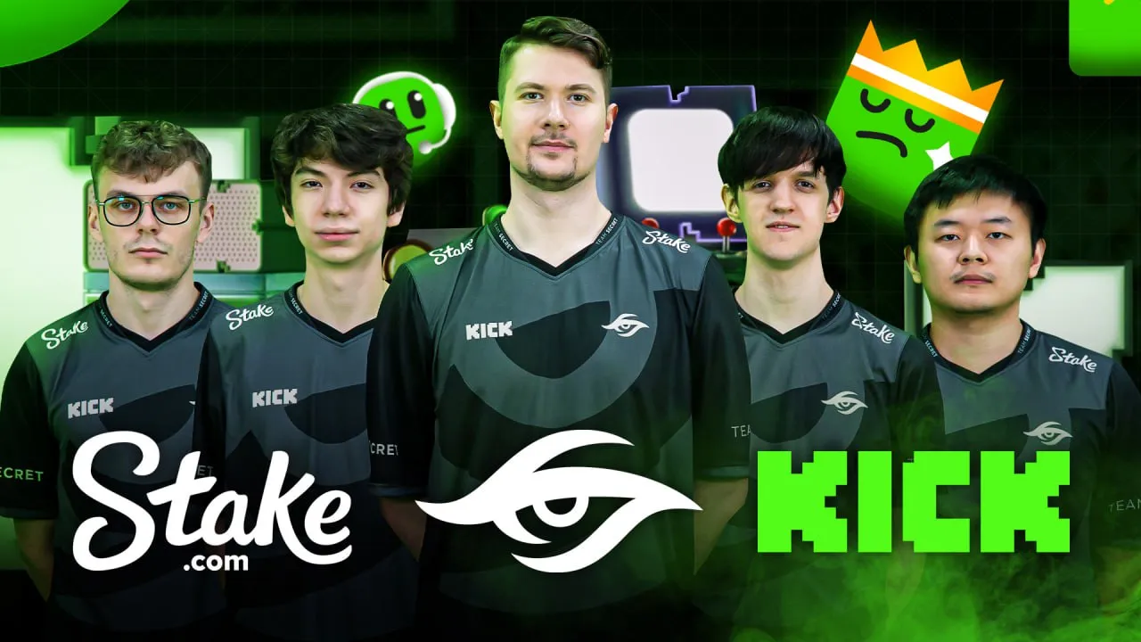 Team Secret стала партнёром стриминговой платформы Kick и онлайн-казино Stake