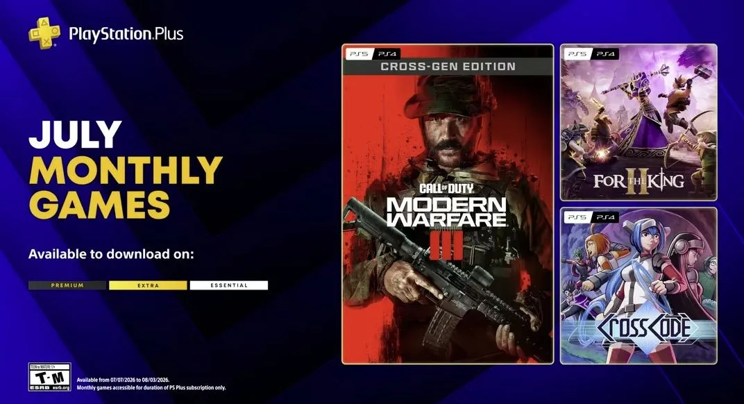 Июльская подборка игр для подписчиков PS Plus