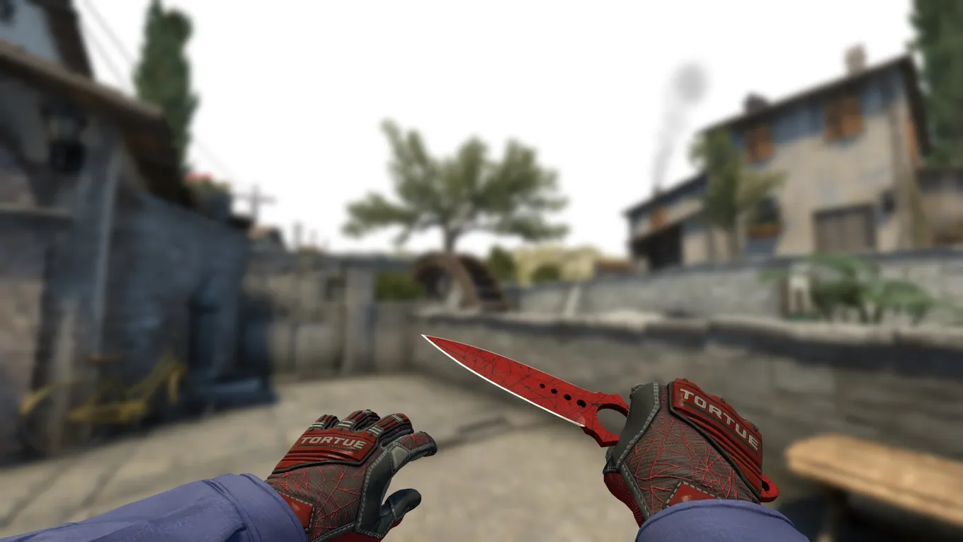 Skeleton Knife | Crimson Web