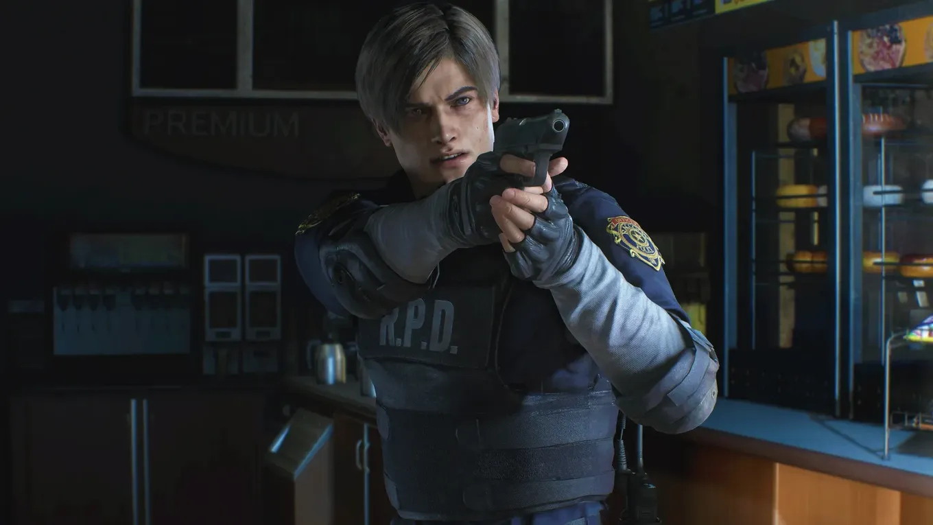 Молодой Леон Кеннеди в Resident Evil 2 Remake