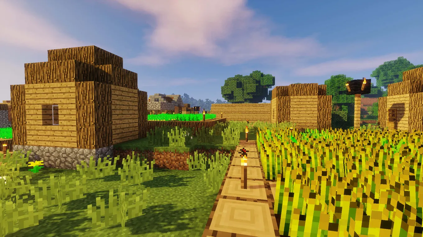 Деревня в Minecraft
