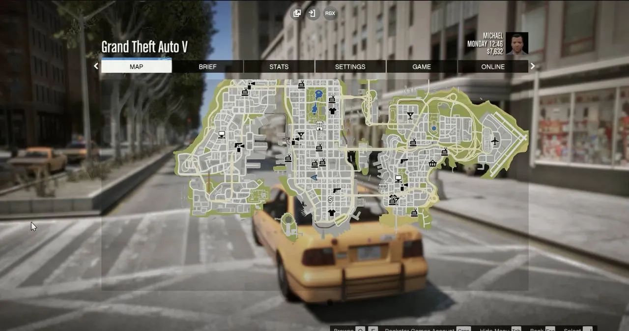 Карта Либерти-Сити в GTA V