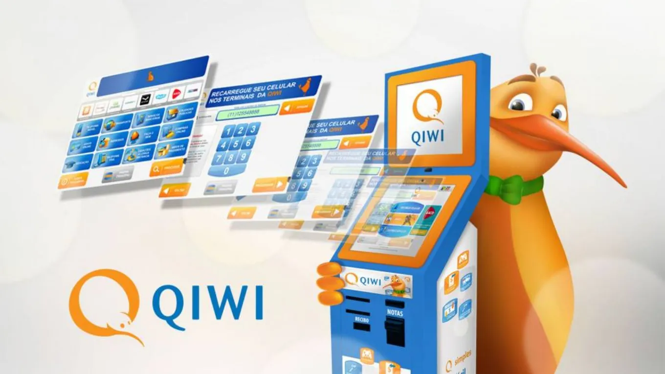 Арт с маскотом банка Qiwi