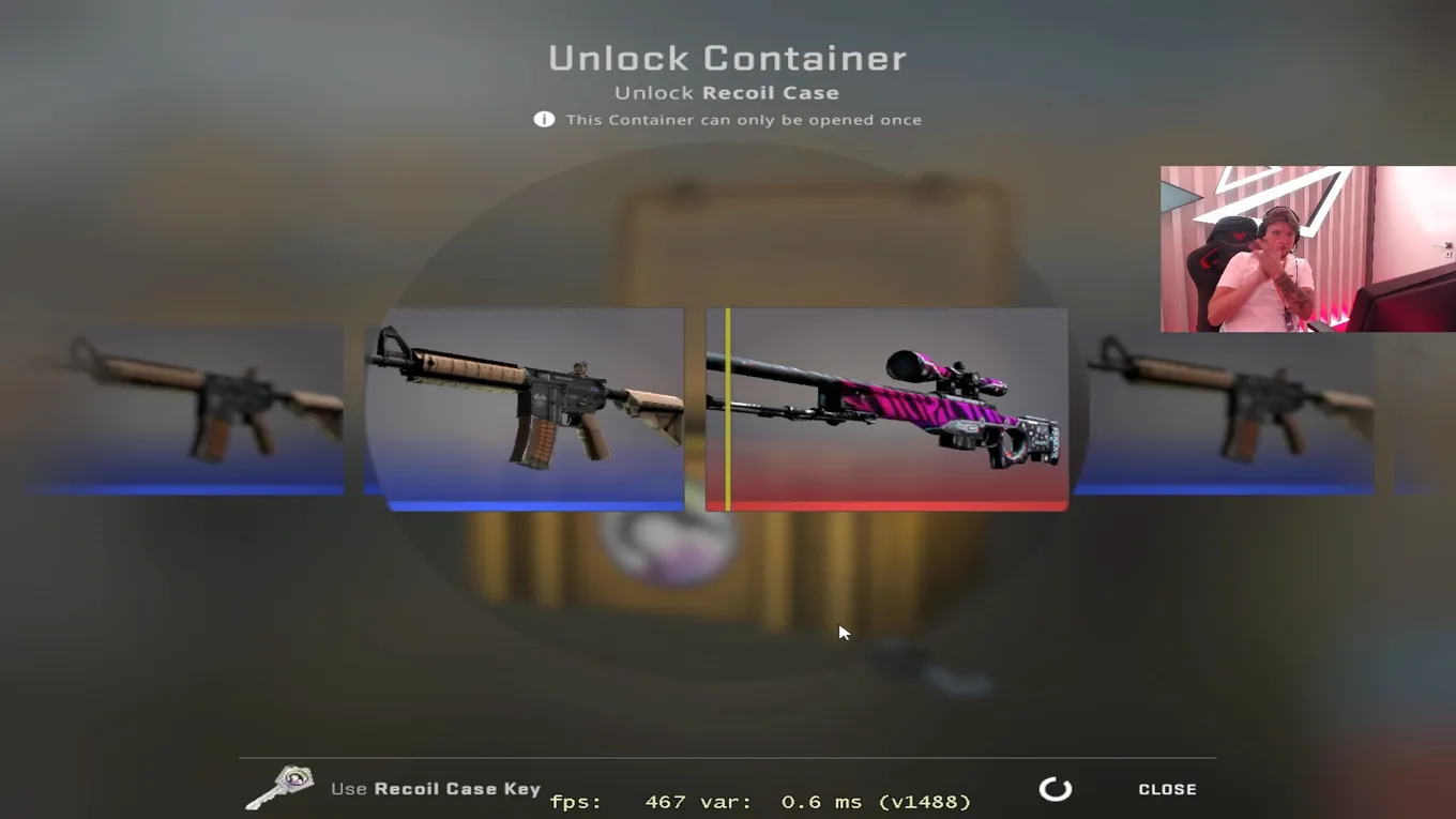 S1mple выбил редкое AWP из нового кейса Recoil Case в CS:GO