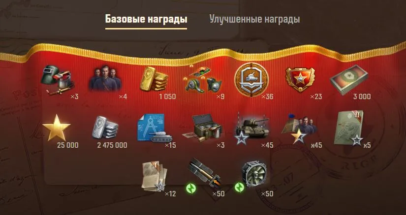 Награды боевого пропуска