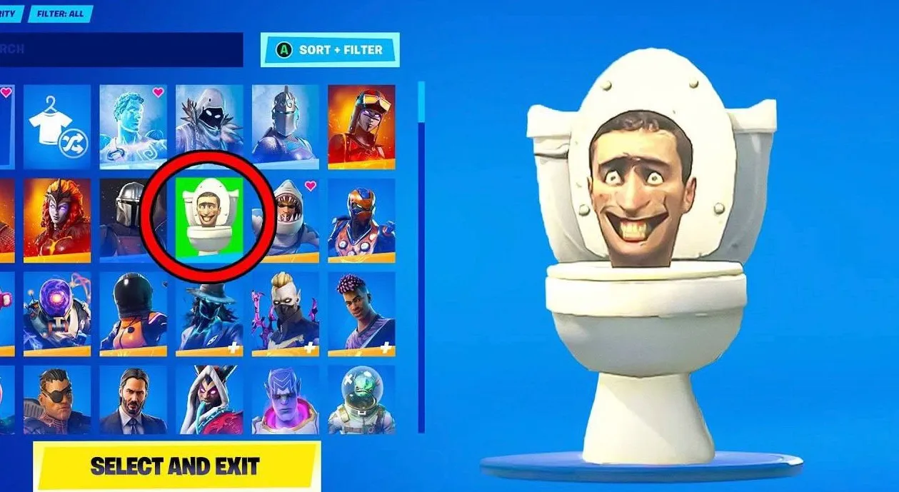 «Скибиди» в Fortnite