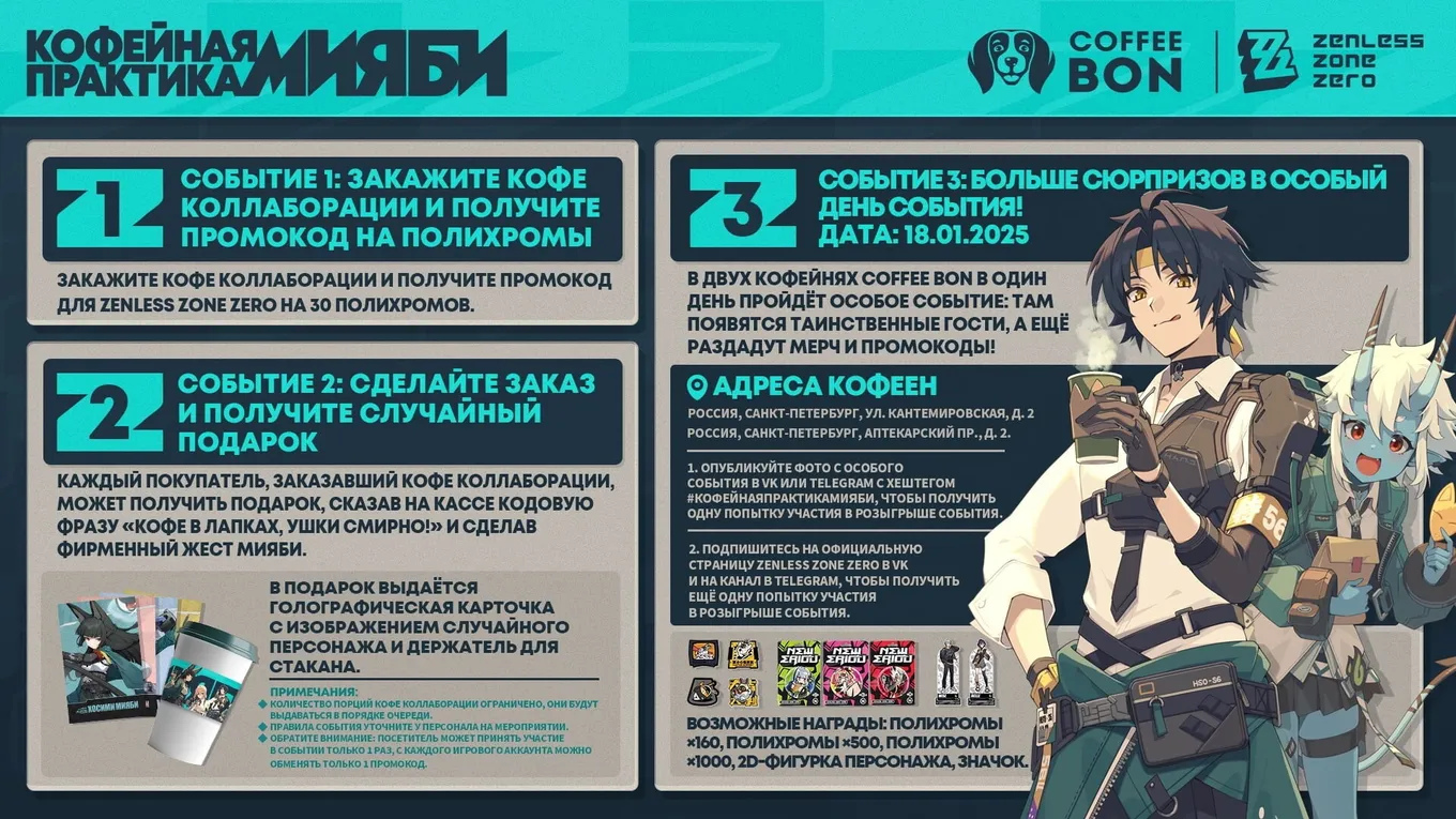 Zenless Zone Zero и Coffee Bon