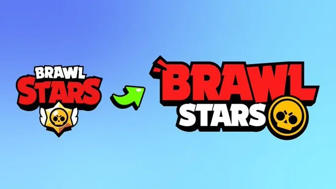 Старый и новый логотипы игры Brawl Stars